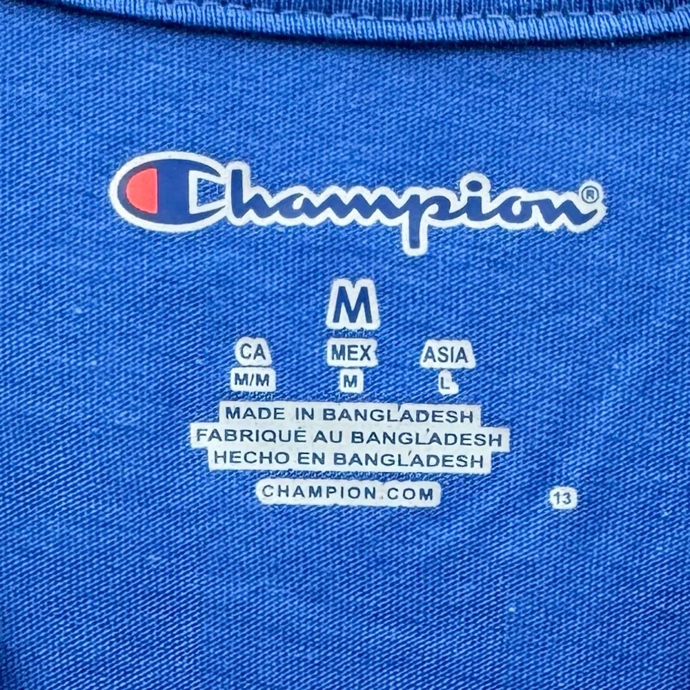 CHAMPION MTSU Middle Tennessee State University Blue Raiders T-Shirt Royal Blue - Picture 5 of 5